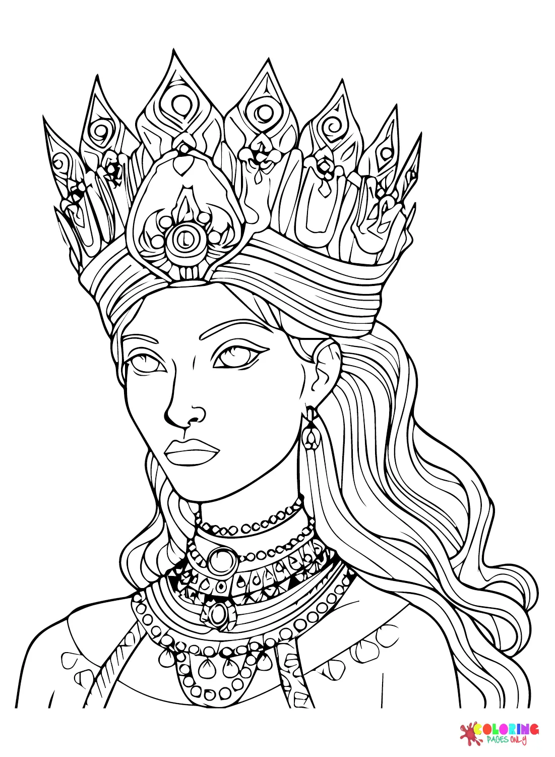 Queen Coloring Pages