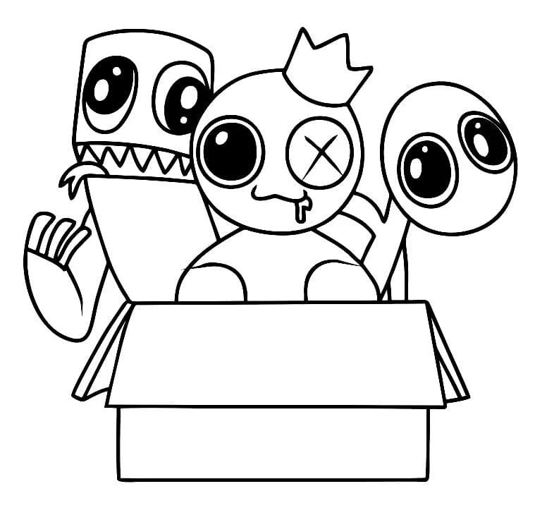 Rainbow Friends 2 Coloring Pages
