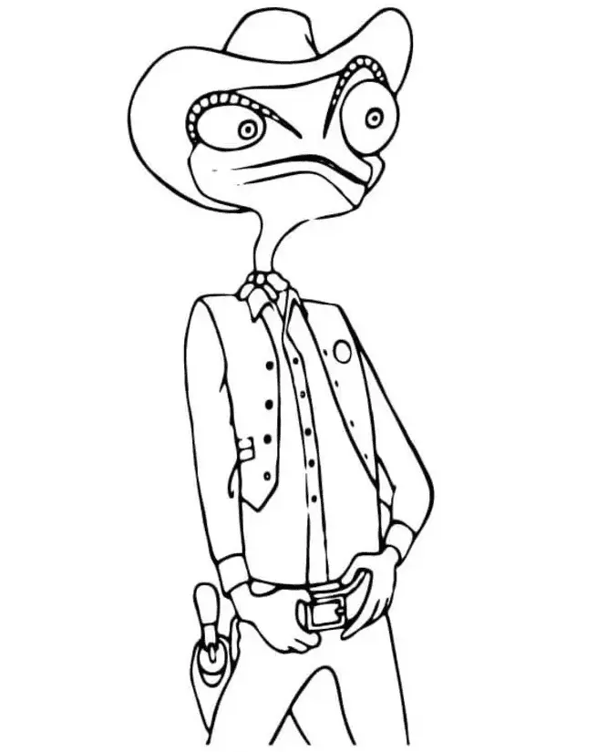 Rango Coloring Pages