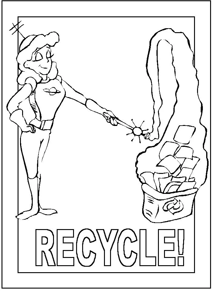 Recycling Coloring Pages