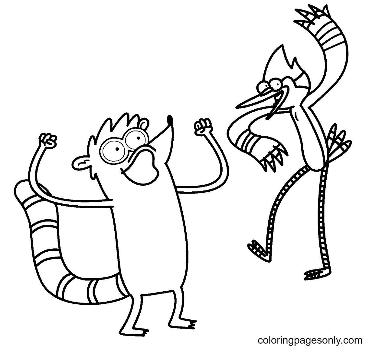 Regular Show Coloring Pages