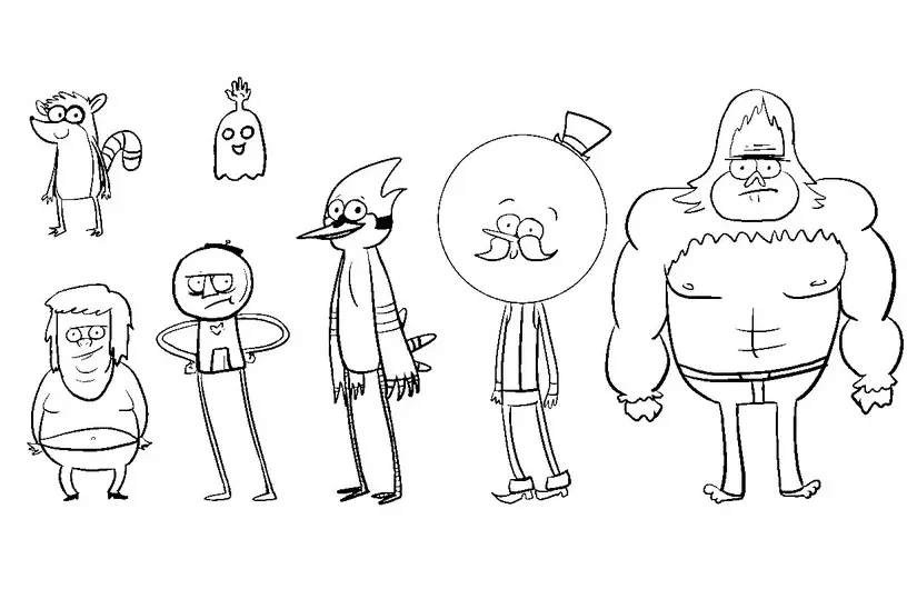 Regular Show Coloring Pages