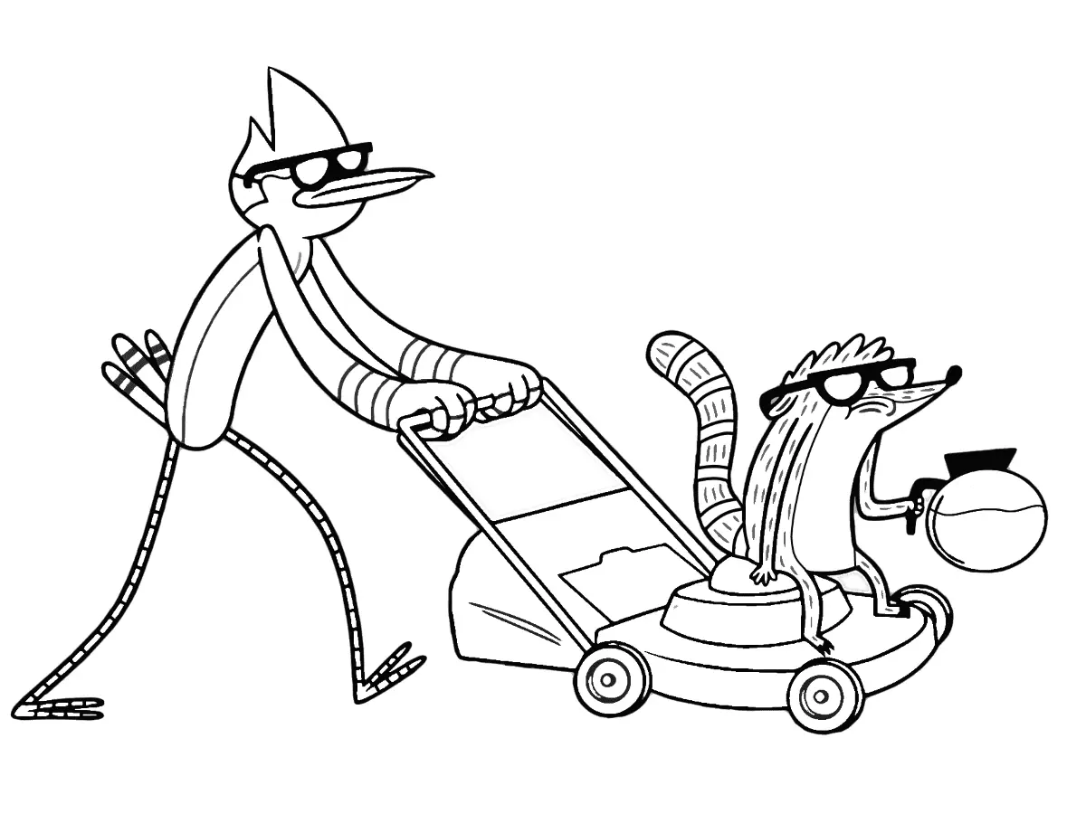 Regular Show Coloring Pages