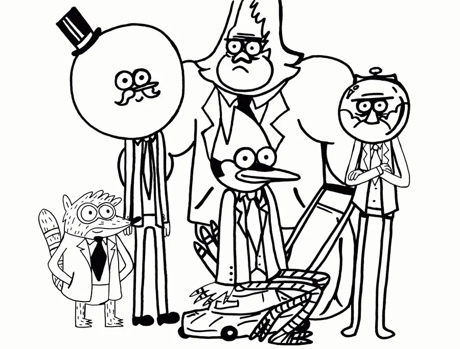 Regular Show Coloring Pages