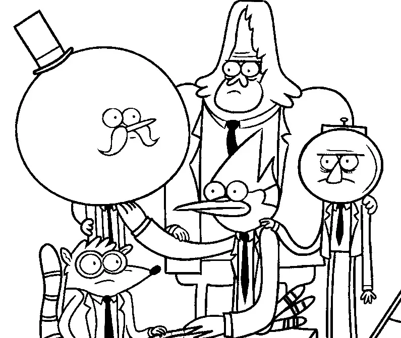 Regular Show Coloring Pages