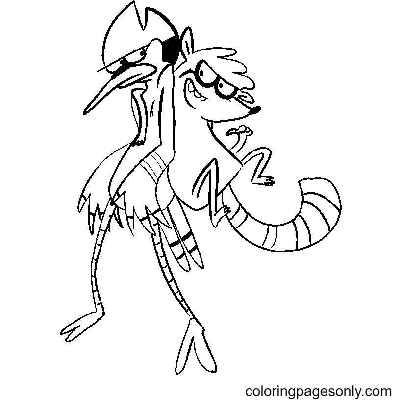 Regular Show Coloring Pages