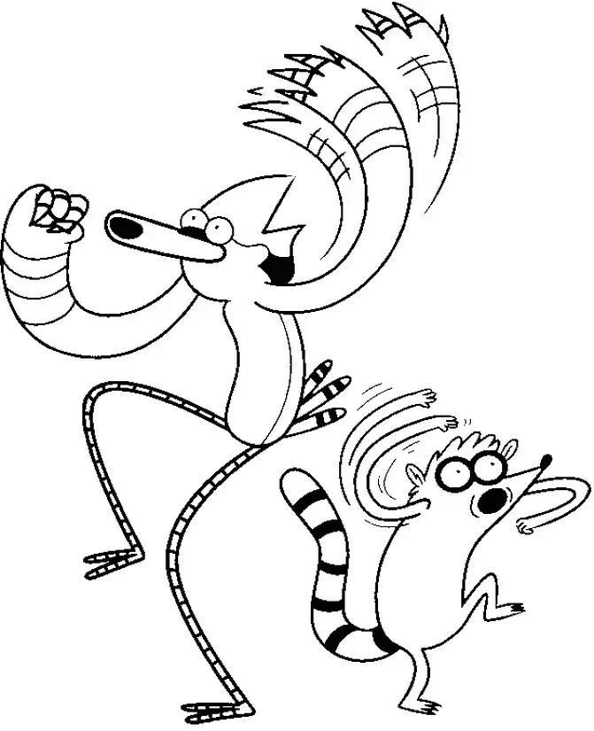 Regular Show Coloring Pages