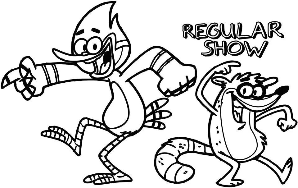 Regular Show Coloring Pages