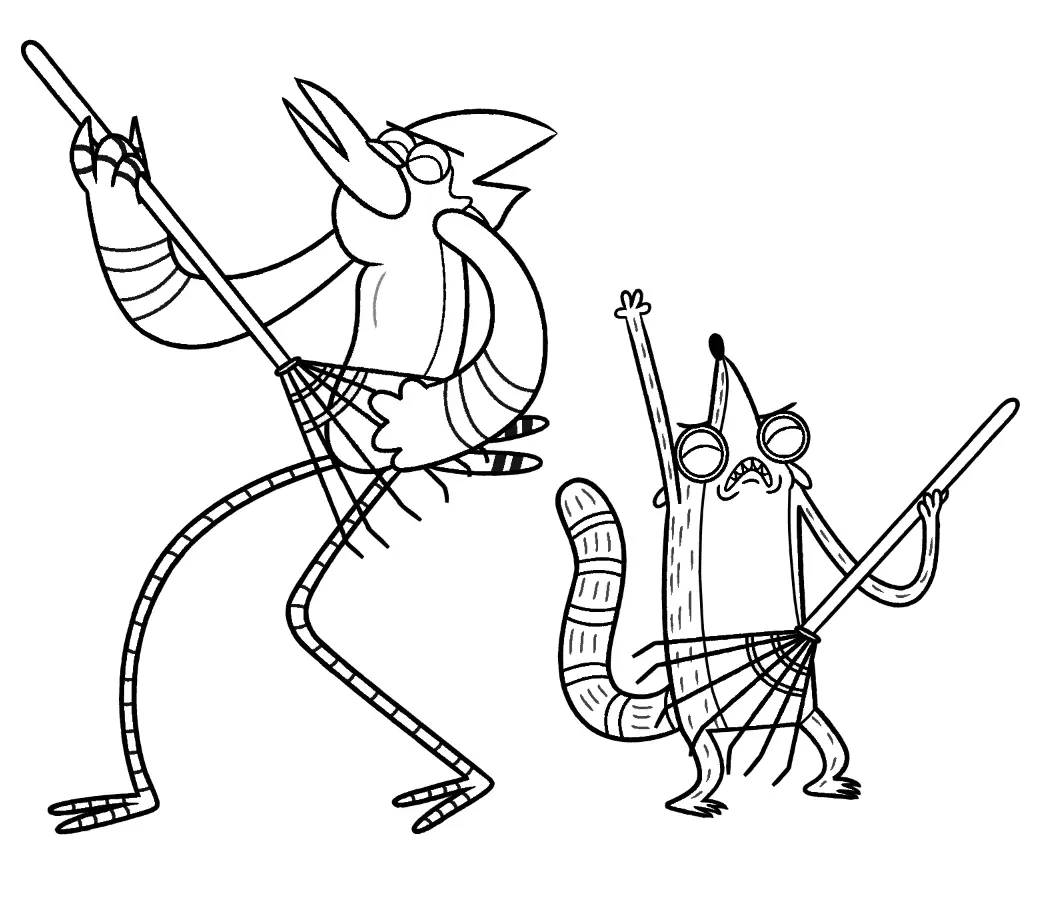 Regular Show Coloring Pages