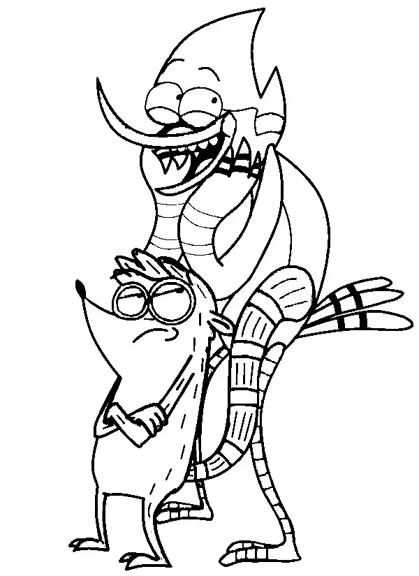 Regular Show Coloring Pages