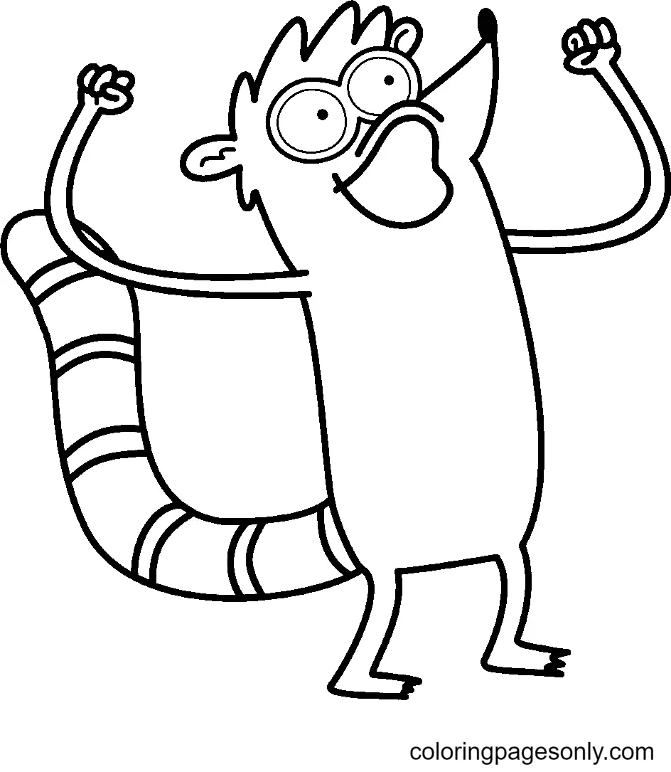 Regular Show Coloring Pages