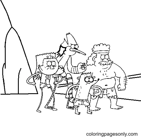 Regular Show Coloring Pages