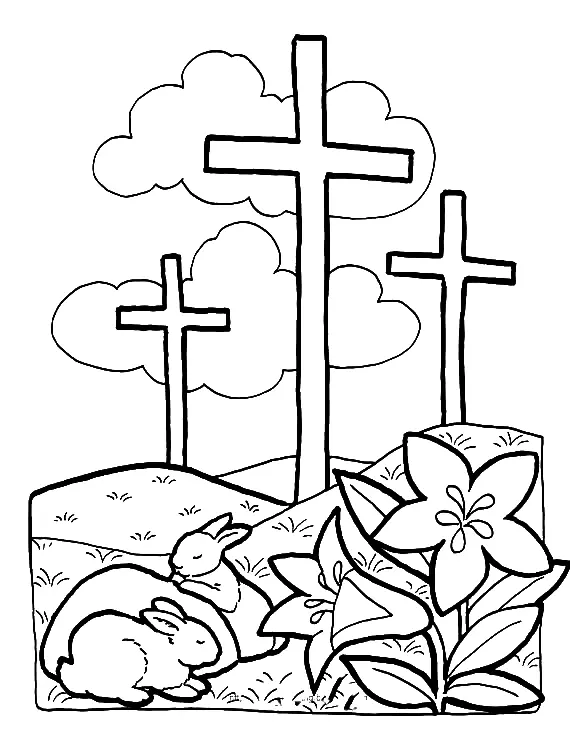 Religious Easter Coloring Pages