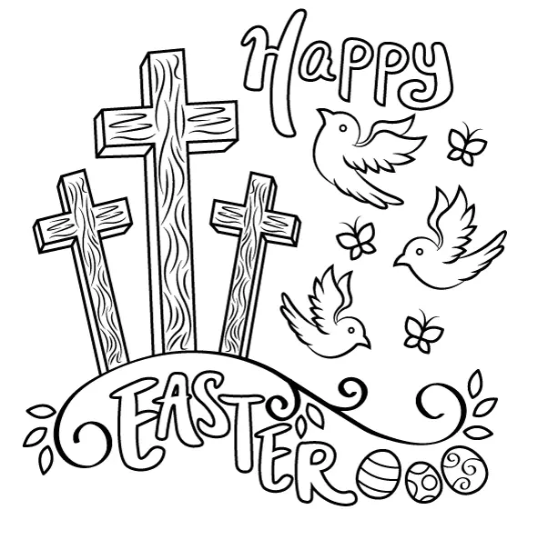 Religious Easter Coloring Pages