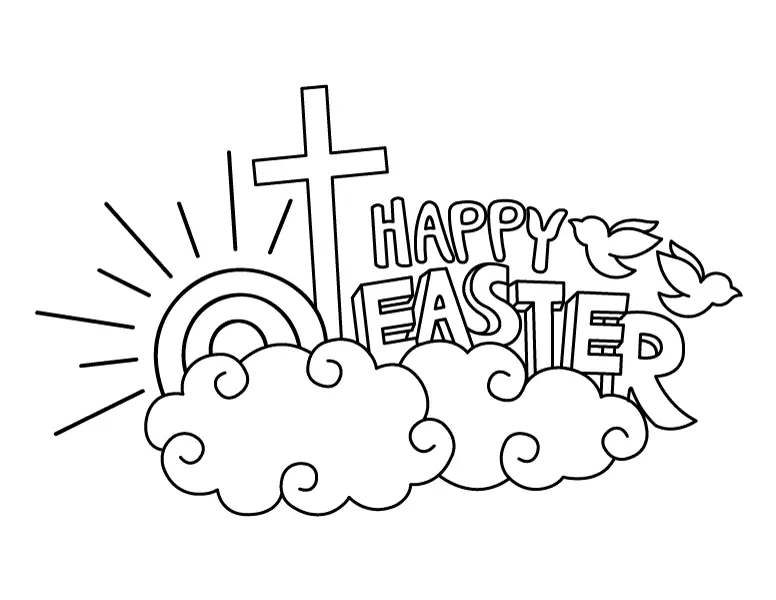 Religious Easter Coloring Pages