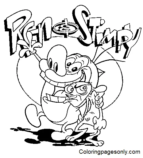 Ren and Stimpy Coloring Pages