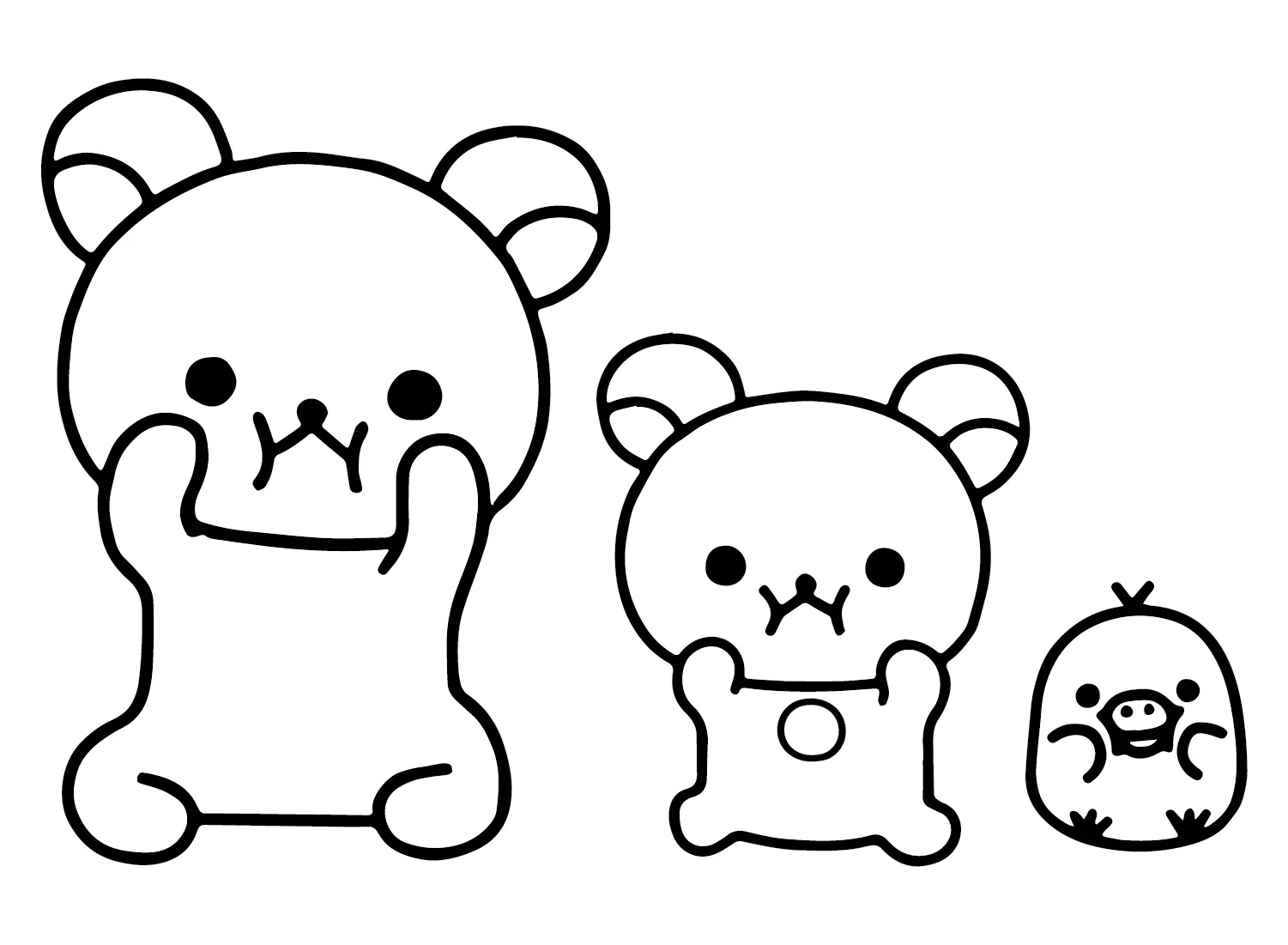 Rilakkuma Coloring Pages