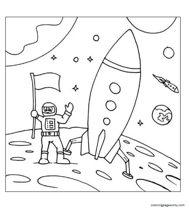 Rocket Coloring Pages