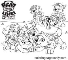 Rocky Paw Patrol Coloring Pages