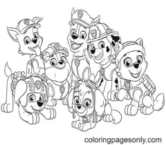 Rocky Paw Patrol Coloring Pages