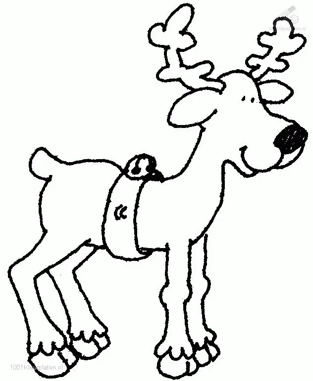 Rudolph the Red Nosed Reindeer Coloring Pages