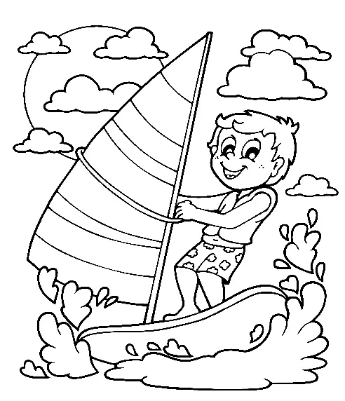Sailing Coloring Pages