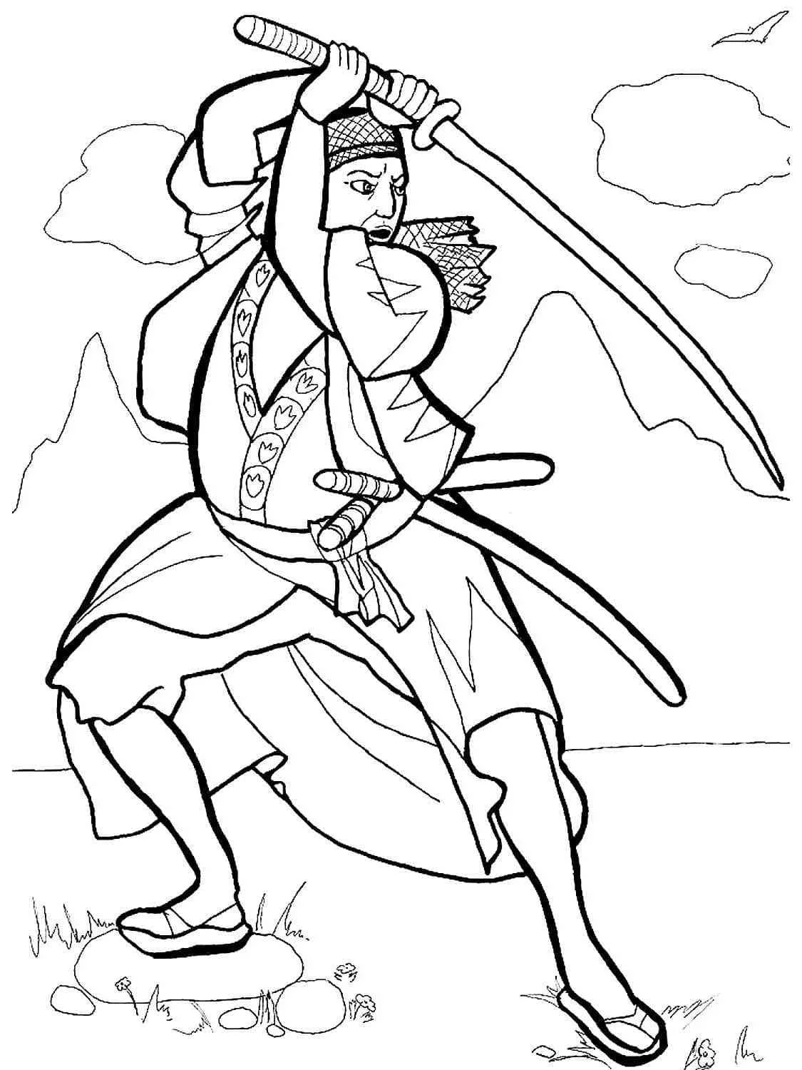 Samurai Coloring Pages