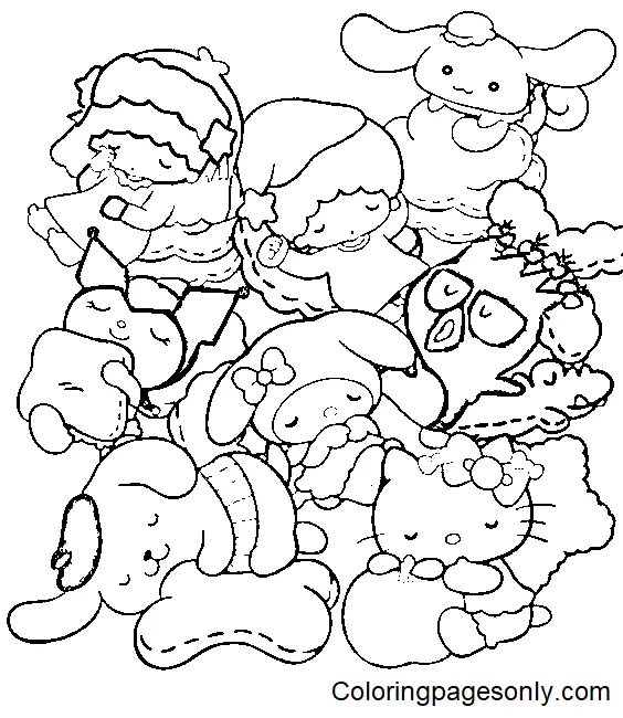 Sanrio Characters Coloring Pages