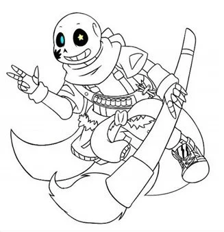 Sans Coloring Pages