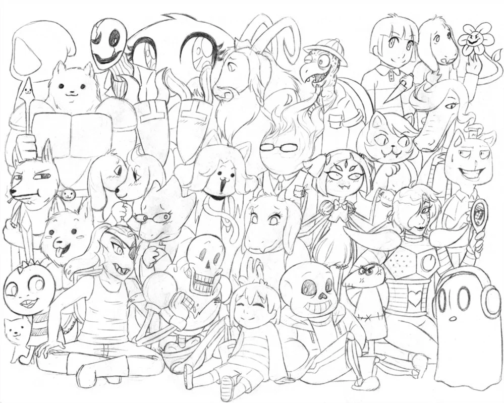 Sans Coloring Pages