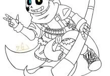 Sans Coloring Pages