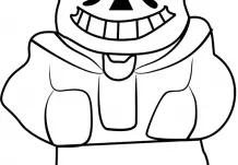 Sans Coloring Pages