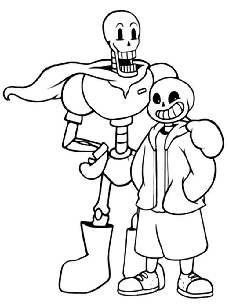 Sans Coloring Pages