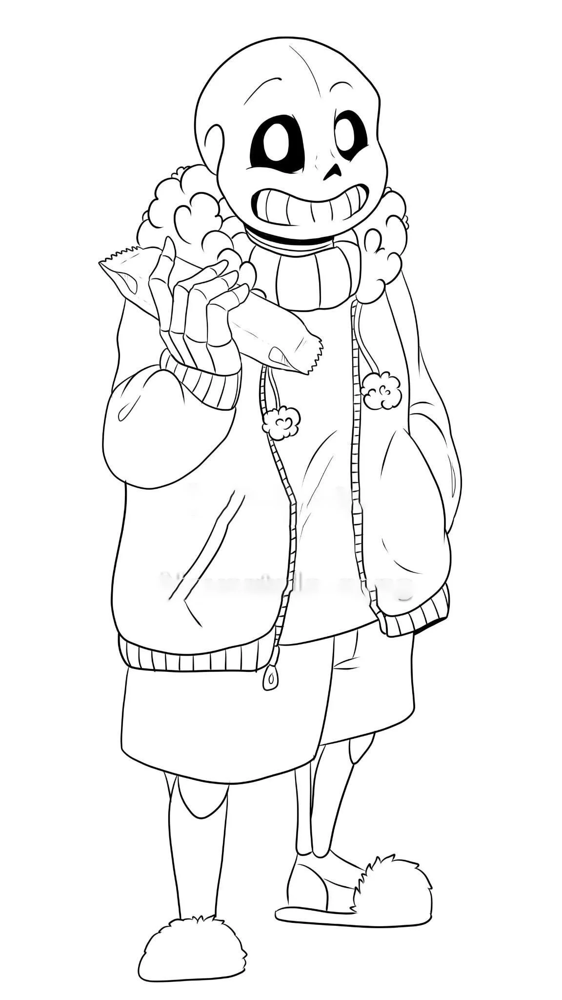 Sans Coloring Pages