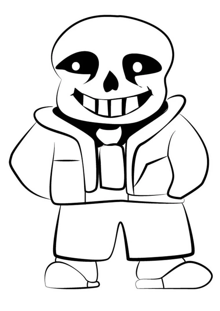 Sans Coloring Pages