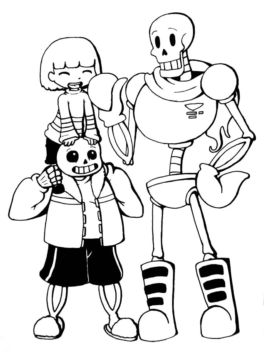 Sans Coloring Pages