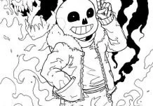 Sans Coloring Pages