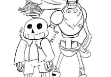 Sans Coloring Pages