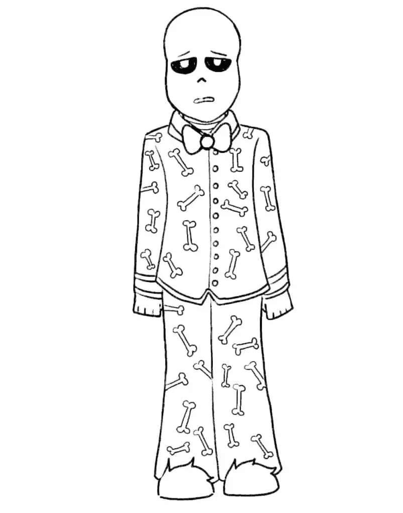 Sans Coloring Pages