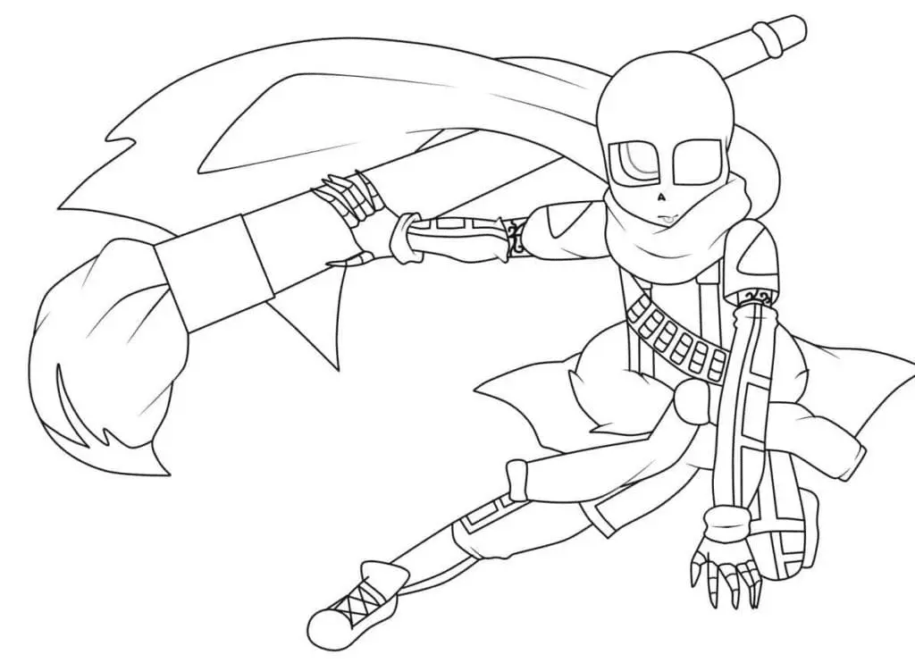 Sans Coloring Pages