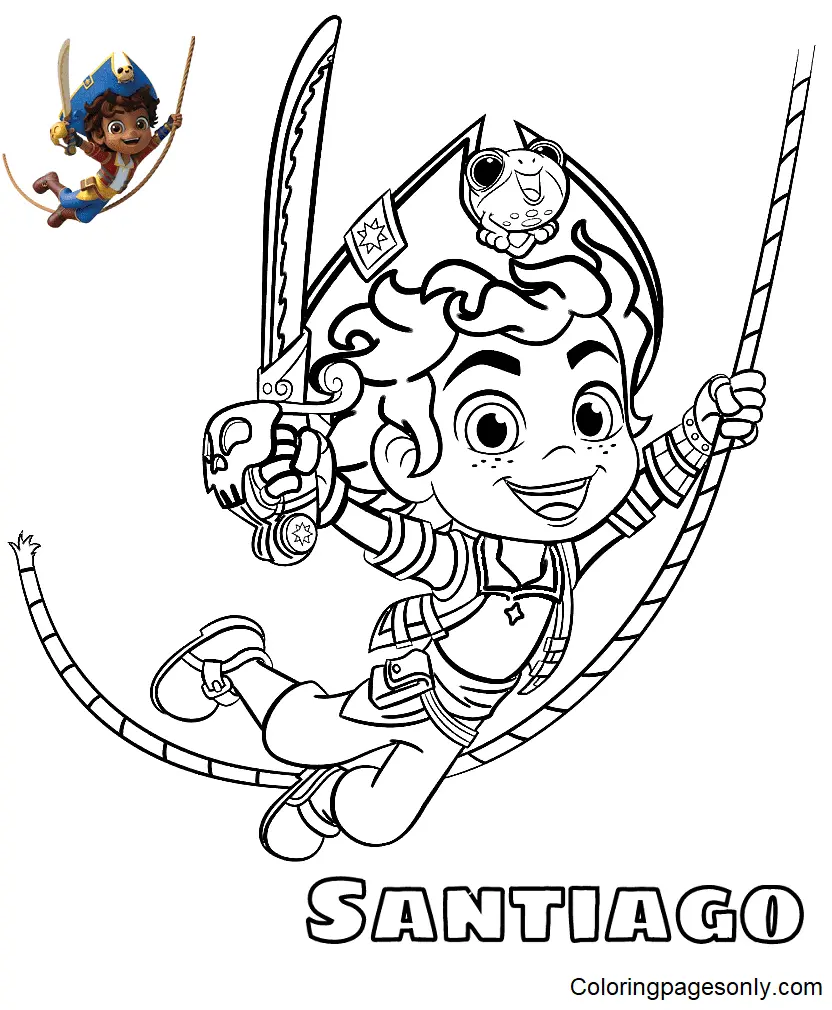 Santiago of the Seas Coloring Pages