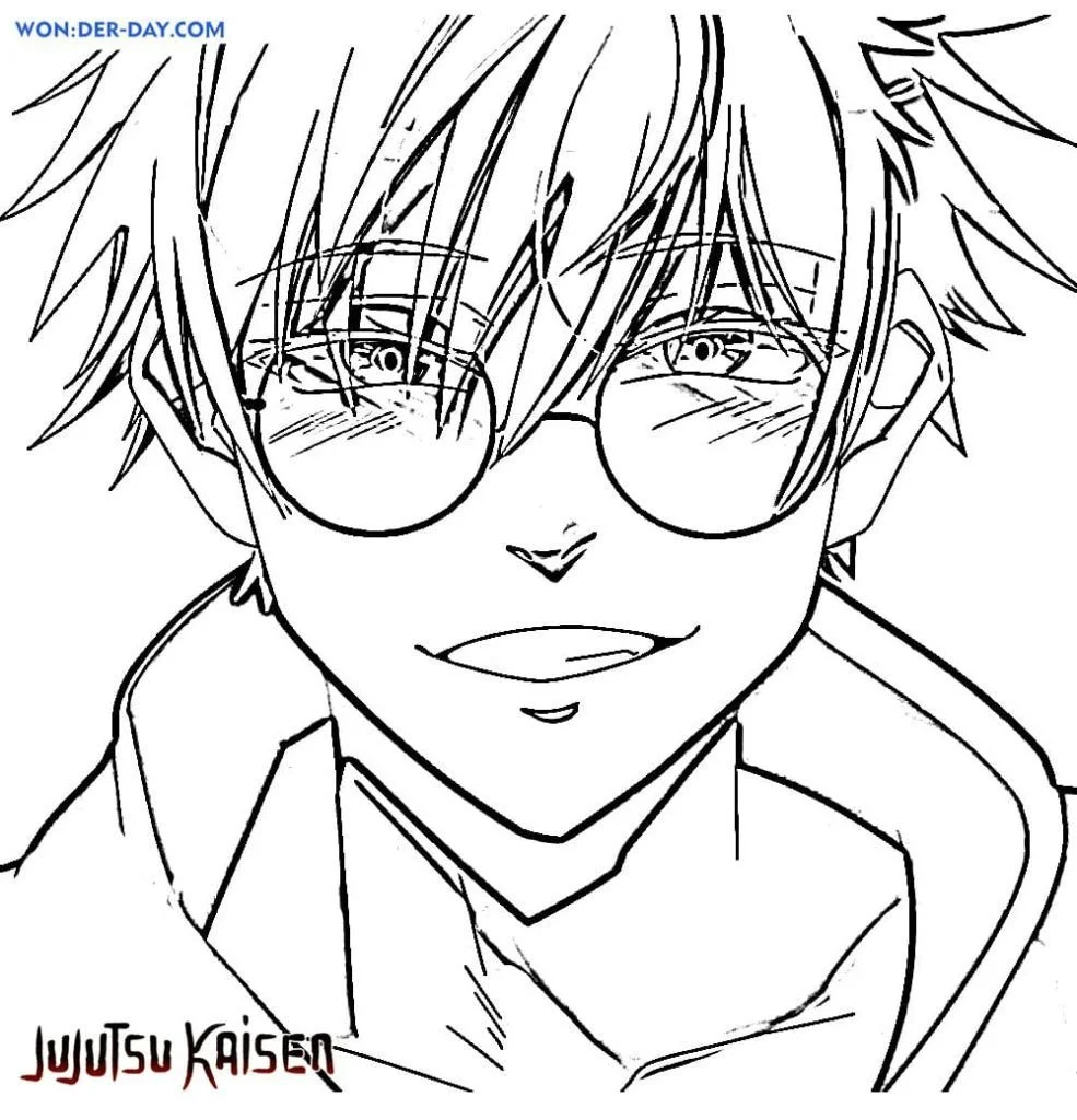 Satoru Gojo Coloring Pages