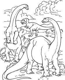 Saurischian Dinosaurs Coloring Pages