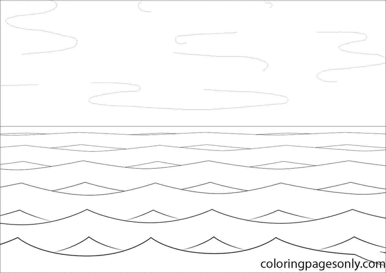 Seas and oceans Coloring Pages