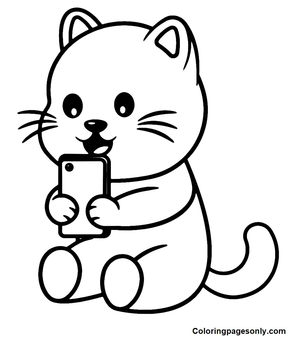 Selfie Coloring Pages