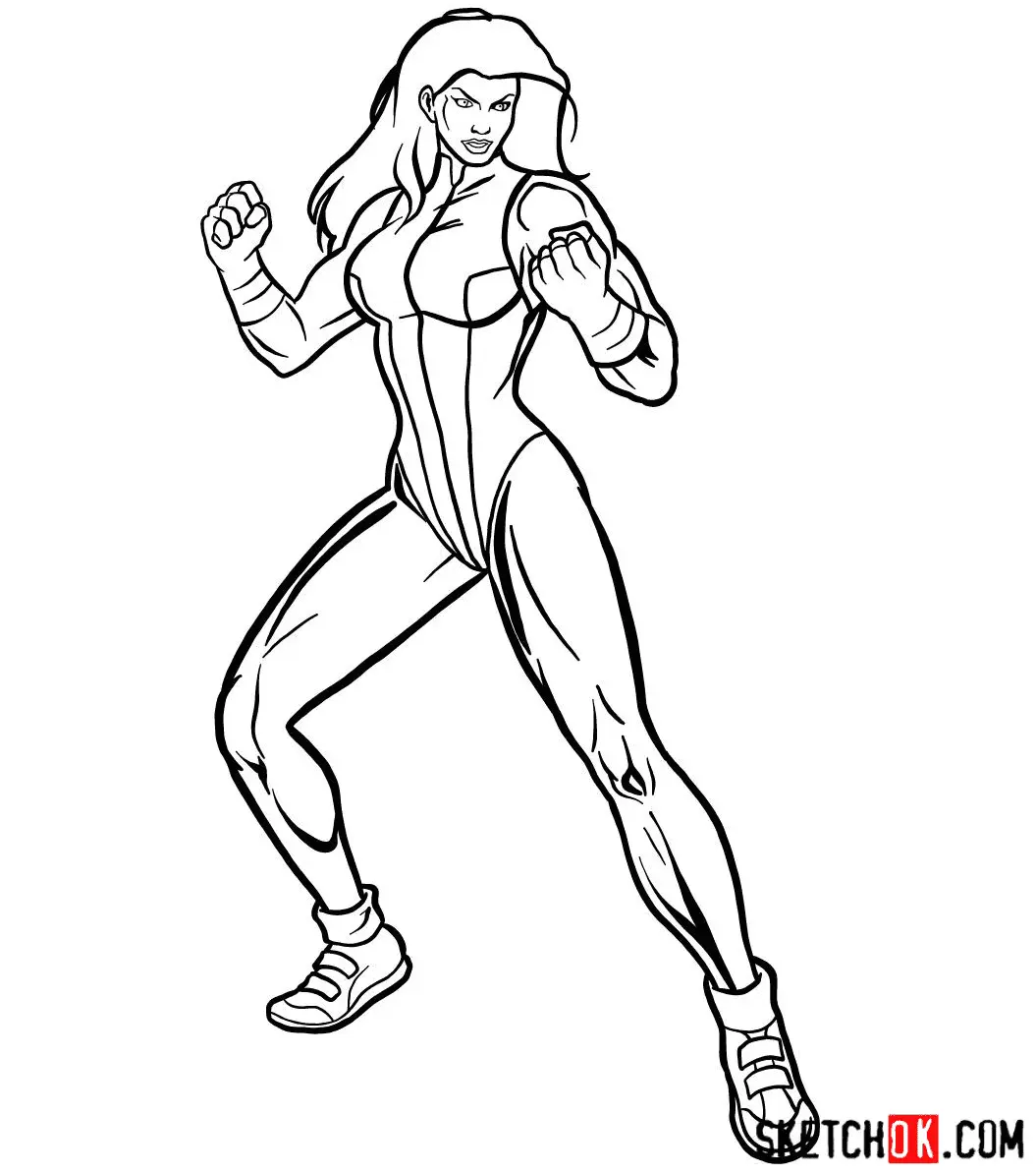 She Hulk Coloring Pages