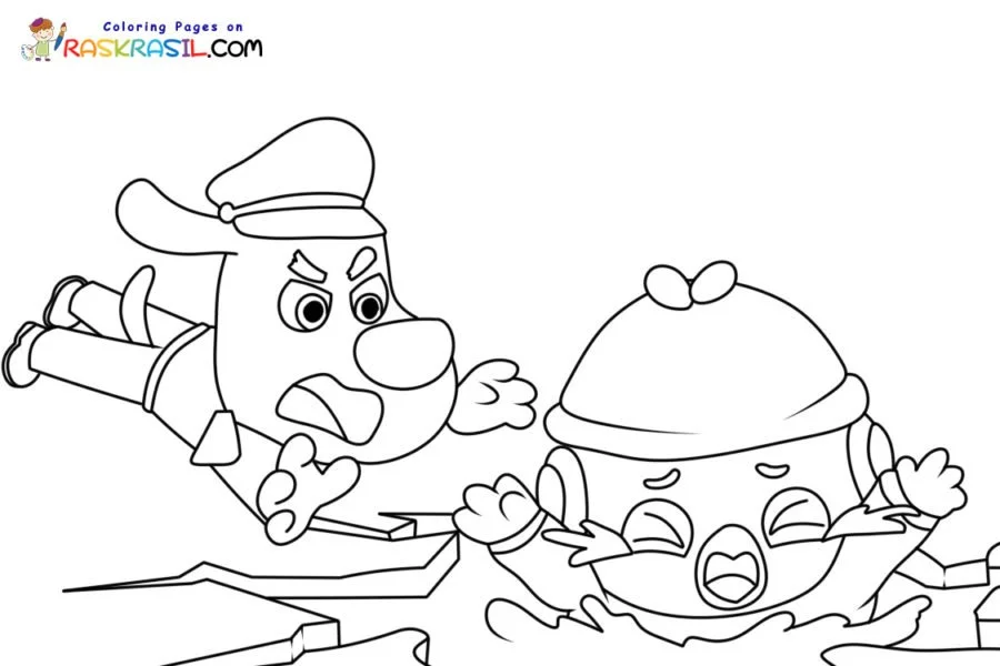 Sheriff Labrador Coloring Pages