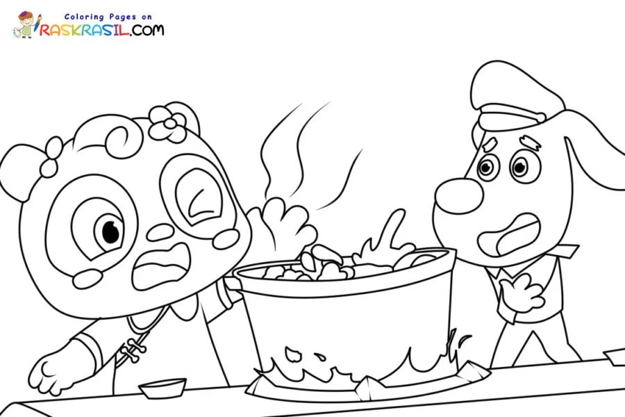 Sheriff Labrador Coloring Pages