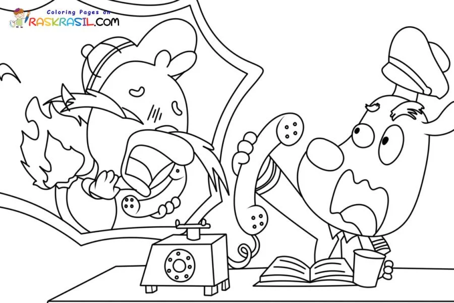 Sheriff Labrador Coloring Pages