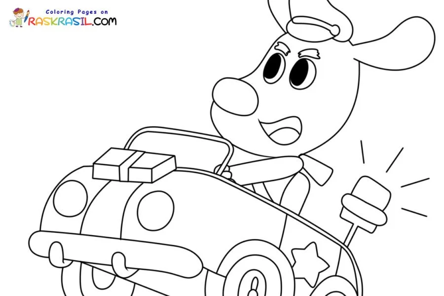 Sheriff Labrador Coloring Pages